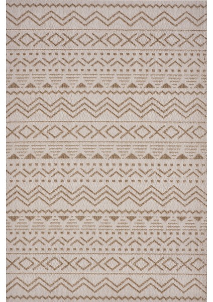 Bej Geometrik Modern Etnik Desenli Halı | Makinada Yıkanabilir | Hav Toz Vermez | Leke Tutmayaz | Kaymaz Taban | Dijital Makine Baskı | Salon Yolluk Mutfak Halısı