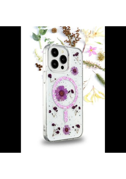 iPhone 14 Pro Kılıf Daisy Simli Magsafe Kapak modelleri
