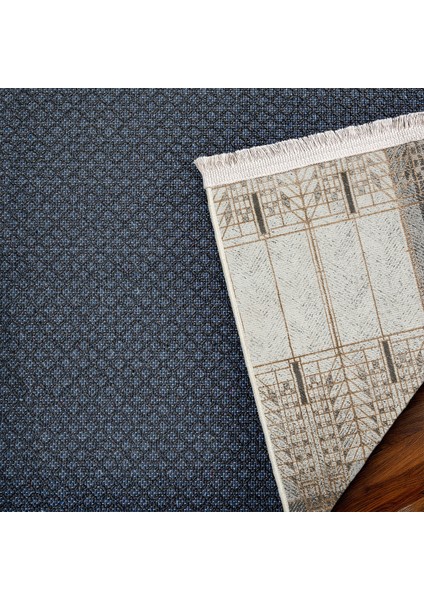 Gri Geometrik Modern Etnik Desenli Halı | Makinada Yıkanabilir | Hav Toz Vermez | Leke Tutmayaz | Kaymaz Taban | Dijital Makine Baskı | Salon Yolluk Mutfak Halısı