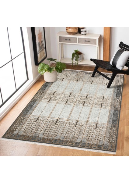 Gri Geometrik Modern Etnik Desenli Halı | Makinada Yıkanabilir | Hav Toz Vermez | Leke Tutmayaz | Kaymaz Taban | Dijital Makine Baskı | Salon Yolluk Mutfak Halısı fiyatları
