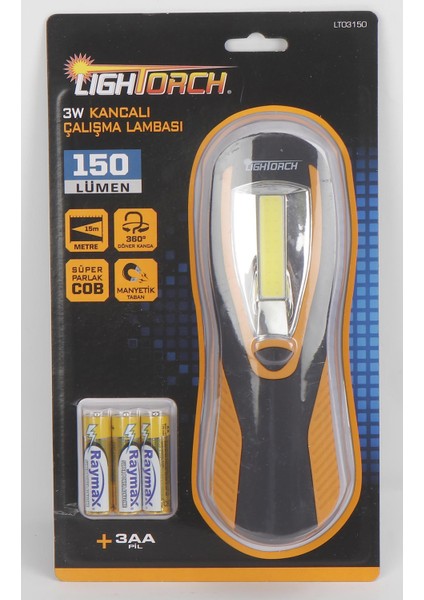 Lıghtorch Kancalı Süper Parlak Çalışma Lambası 3W fiyatları
