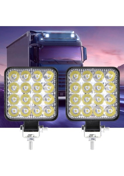 Off Road Sis Farı - Lamba 16 LED Kare Çalışma Lambası 2 Adet fiyatları