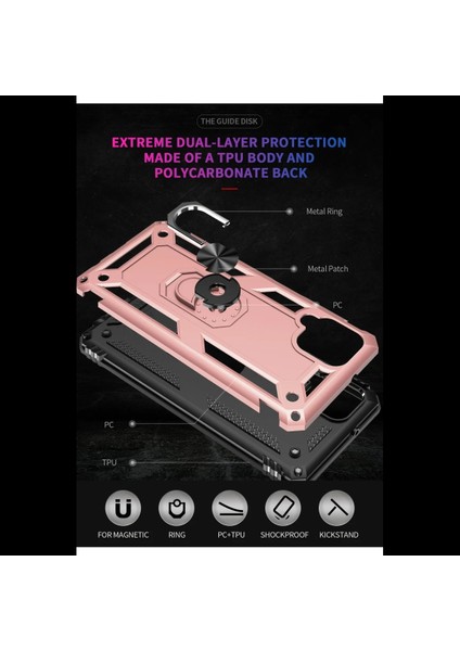 Samsung Galaxy A22 Kılıf Sofya Yüzüklü Silikon Kapak indirimleri