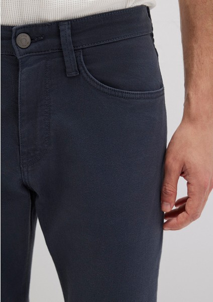 Marcus Lacivert Yıkamalı Comfort Gabardin Pantolon 0035132609