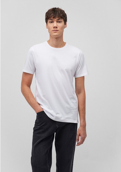 2li Bisiklet Yaka Erkek Basic Tişört 0611288-620