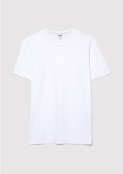 2li Bisiklet Yaka Erkek Basic Tişört 0611288-620