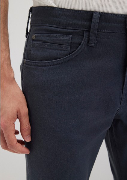 Marcus Lacivert Yıkamalı Comfort Gabardin Pantolon 0035132609