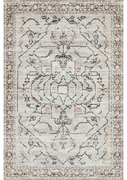 Gri Etnik Modern Etnik Desenli Halı | Makinada Yıkanabilir | Hav Toz Vermez | Leke Tutmayaz | Kaymaz Taban | Dijital Makine Baskı | Salon Yolluk Mutfak Halısı