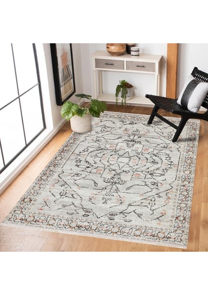 Gri Etnik Modern Etnik Desenli Halı | Makinada Yıkanabilir | Hav Toz Vermez | Leke Tutmayaz | Kaymaz Taban | Dijital Makine Baskı | Salon Yolluk Mutfak Halısı modelleri