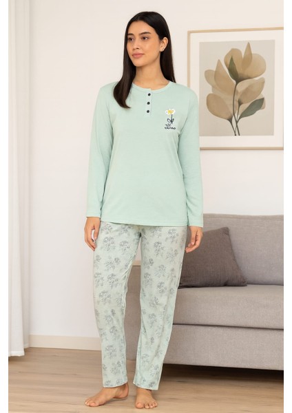 Geniş Kalıp Kadın Pijama Takımı %100 Pamuk indirimleri