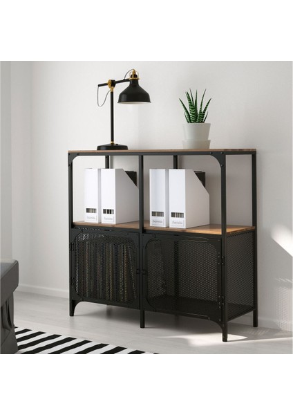 Açık Raf Ünitesi, Siyah, 100X95 cm fiyatları