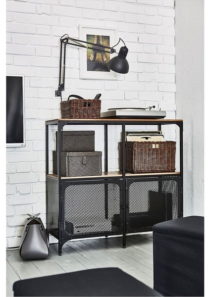 Açık Raf Ünitesi, Siyah, 100X95 cm fırsatları