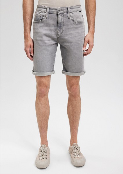 Brian Sporty Açık Gri Jean Şort 0418485151