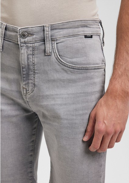 Brian Sporty Açık Gri Jean Şort 0418485151