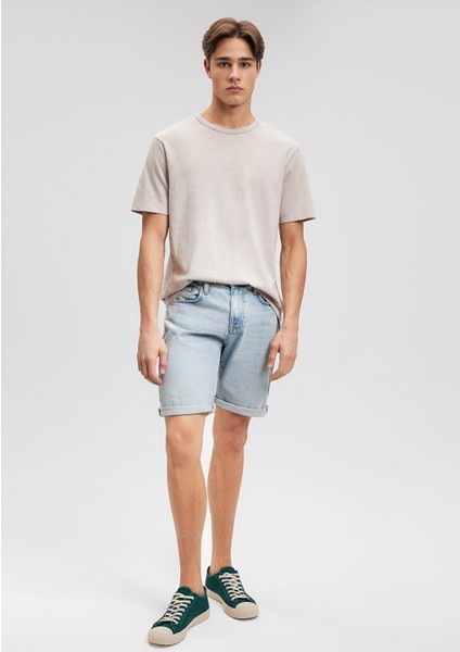 Brian Street Açık Mavi Jean Şort 0418485150