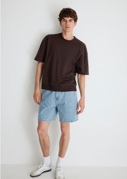 Rotterdam Mv91 Street Açık Mavi Jean Şort 0410185-82794