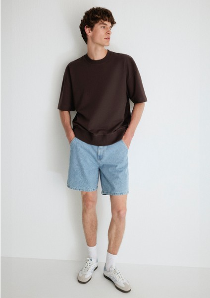 Rotterdam Mv91 Street Açık Mavi Jean Şort 0410185-82794