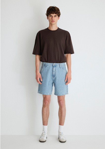 Rotterdam Mv91 Street Açık Mavi Jean Şort 0410185-82794