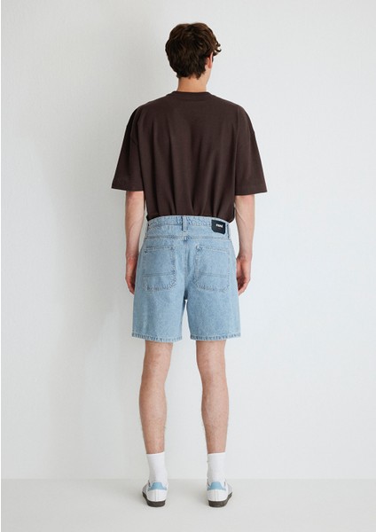 Rotterdam Mv91 Street Açık Mavi Jean Şort 0410185-82794