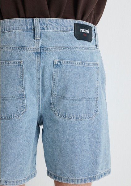Rotterdam Mv91 Street Açık Mavi Jean Şort 0410185-82794