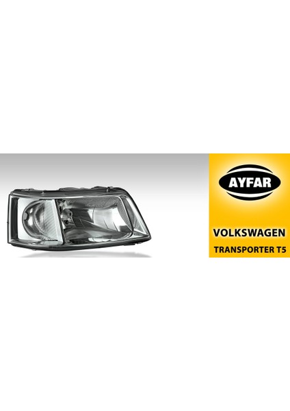 Volkswagen Transporter T5 Ön Far Sağ Elektrikli H4