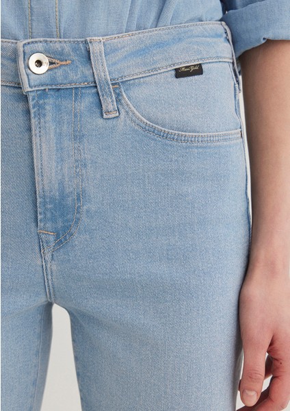 Cindy Gold Shape Açık Mavi Jean Pantolon 100277-84410