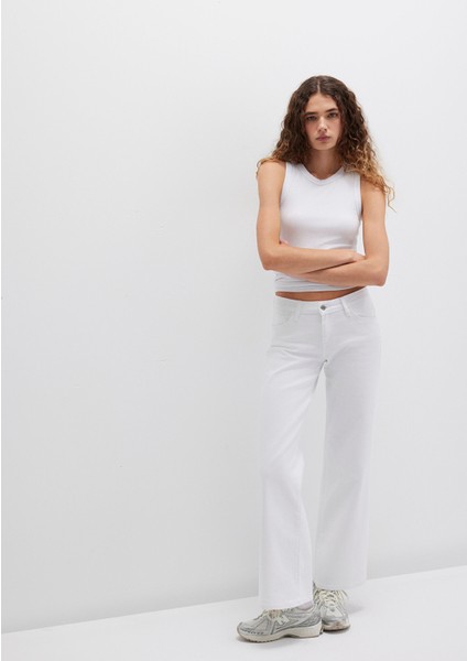 Deli Dolu Everyday Casual Beyaz Jean Pantolon 1010485183