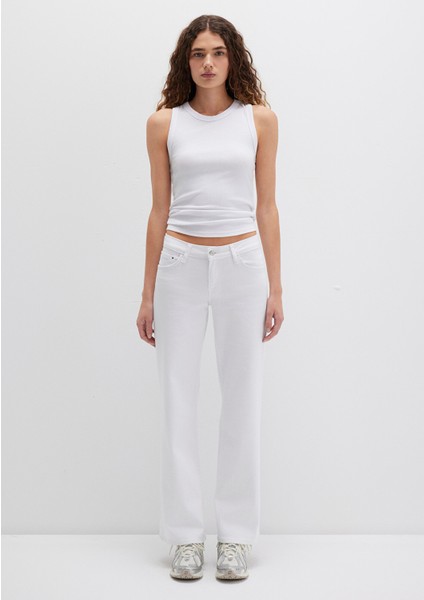 Deli Dolu Everyday Casual Beyaz Jean Pantolon 1010485183