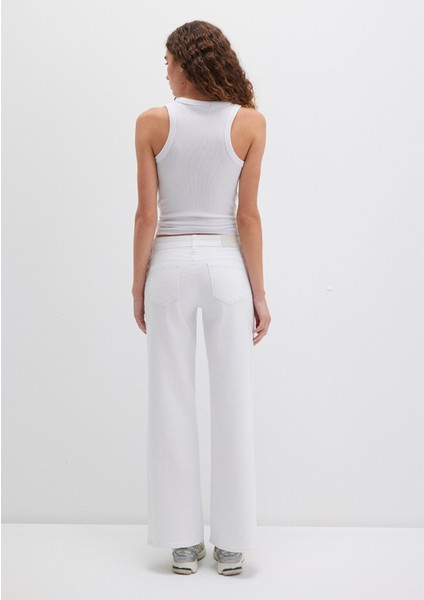 Deli Dolu Everyday Casual Beyaz Jean Pantolon 1010485183