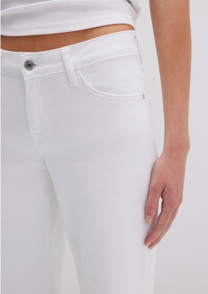 Deli Dolu Everyday Casual Beyaz Jean Pantolon 1010485183
