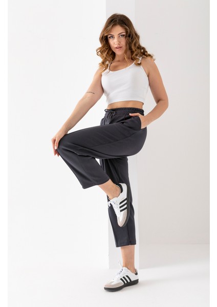 Kadın Modal Balon Model Likralı Pantolon Yumuşak Doku Beli Lastikli Çımalı Bilek Pantolon modelleri