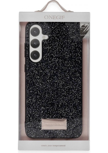 Samsung Galaxy A05S Bright Simli Kapak - Siyah modelleri