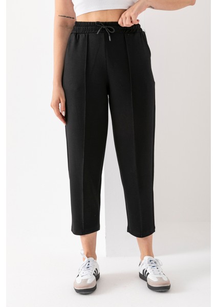 Kadın Modal Balon Model Likralı Pantolon Yumuşak Doku Beli Lastikli Çımalı Bilek Pantolon fiyatları
