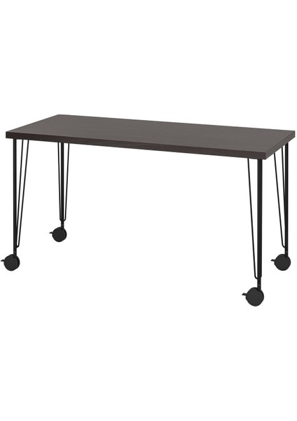 Çalışma Masası, Venge-Siyah, 140X60 cm
