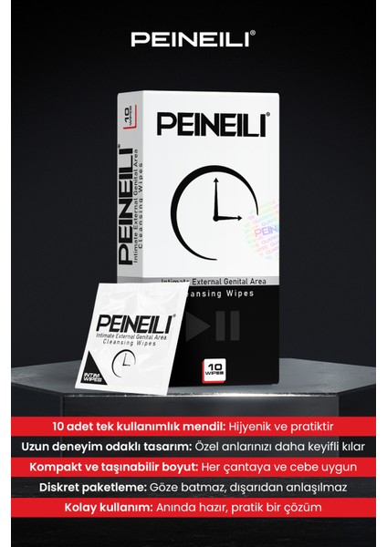 Genital Area Care Wipes 10 Uses Mendil 10 Kullanımlık