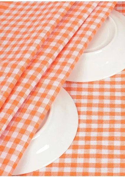 Pamuklu Turuncu Renkli Pötikareli 5 Adet Kurulama Bezi,beslenme Örtüsü,servis Peçetesi 40X60 modelleri