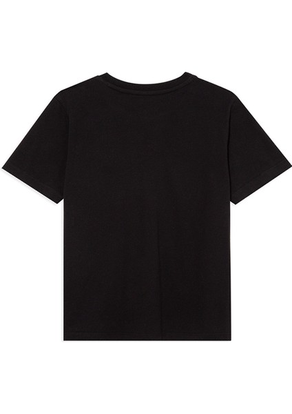 Mavi Logo Baskılı Siyah Tişört 6610030-900