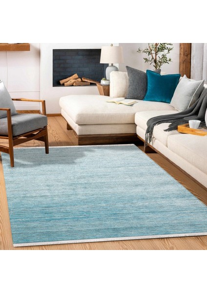 Mavi Düz Modern Etnik Desenli Halı | Makinada Yıkanabilir | Hav Toz Vermez | Leke Tutmayaz | Kaymaz Taban | Dijital Makine Baskı | Salon Yolluk Mutfak Halısı fiyatları