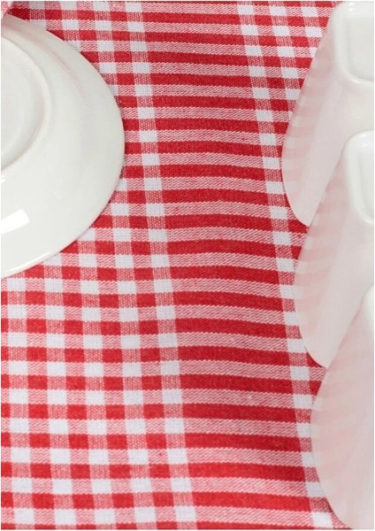 Pamuklu Kırmızı Renkli Pötikareli 5 Adet Kurulama Bezi,beslenme Örtüsü,servis Peçetesi 40X60 fırsatları