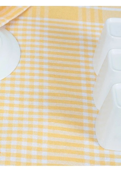 Pamuklu Sarı Renkli Pötikareli 5 Adet Kurulama Bezi,beslenme Örtüsü,servis Peçetesi 40X60 fırsatları