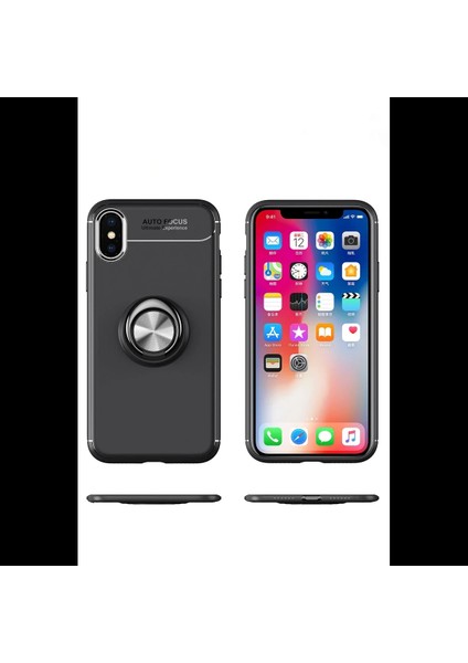 iPhone Xs Max Kılıf Range Yüzüklü Silikon