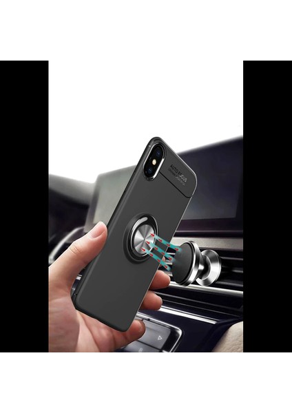 iPhone Xs Max Kılıf Range Yüzüklü Silikon