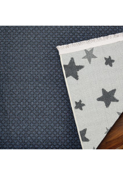 Antrasit Yıldız Modern Etnik Desenli Halı | Makinada Yıkanabilir | Hav Toz Vermez | Leke Tutmayaz | Kaymaz Taban | Dijital Makine Baskı | Salon Yolluk Mutfak Halısı fırsatları