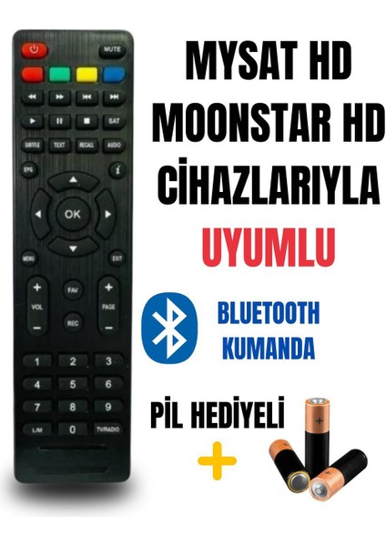 Mysat Hd Moonstar Hd Cihazlarına Uyumlu Kumanda