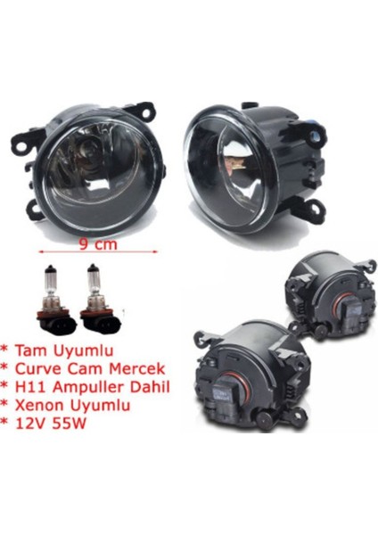 Citroen C-Elysee 2012-2016 Sis Fari Lambasi Ampullu Set (2 Adet) 300662775