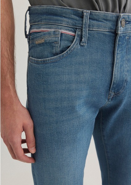 Jake Krmzbyz Mavi Premium Puslu Vintage Mavi Jean Pantolon 0042285192
