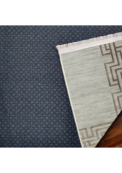 Kahverengi Çerçeveli Modern Etnik Desenli Halı | Makinada Yıkanabilir | Hav Toz Vermez | Leke Tutmayaz | Kaymaz Taban | Dijital Makine Baskı | Salon Yolluk Mutfak Halısı fırsatları