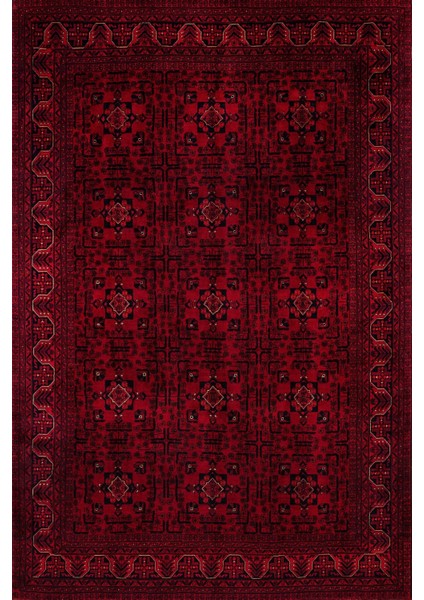 Bordo Çiçekli Modern Etnik Desenli Halı | Makinada Yıkanabilir | Hav Toz Vermez | Leke Tutmayaz | Kaymaz Taban | Dijital Makine Baskı | Salon Yolluk Mutfak Halısı