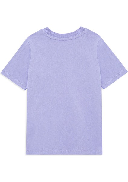 Mavi Logo Baskılı Mor Tişört 7610109-70541