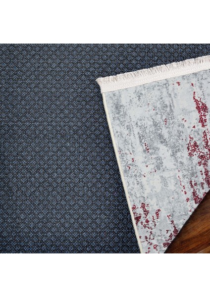 Kırmızı Soyut Modern Etnik Desenli Halı | Makinada Yıkanabilir | Hav Toz Vermez | Leke Tutmayaz | Kaymaz Taban | Dijital Makine Baskı | Salon Yolluk Mutfak Halısı fırsatları